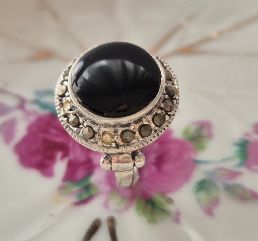 טבעת אוניקס עגולה